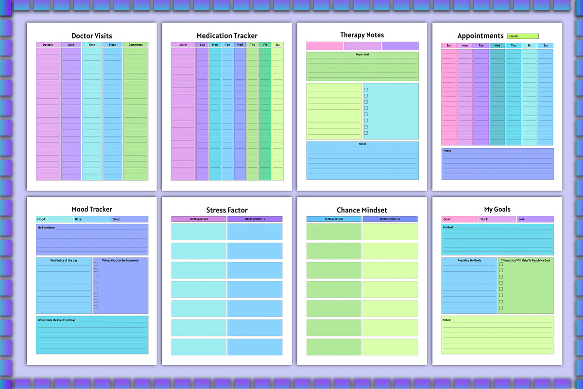 Premium Anxiety &Depression Workbook, a Stationery Template by Shumaya (Photo 7 of 8)