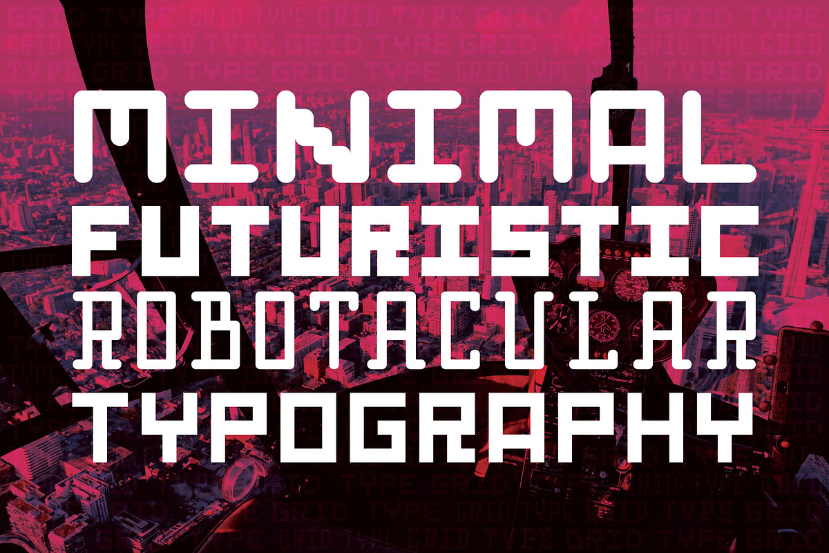 Grid Type - Geometric Font preview 3