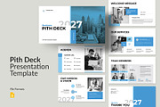 Pitch Deck Google Slides Template, a Presentation Template by Pixelpick (Thumbnail 1 of 5)