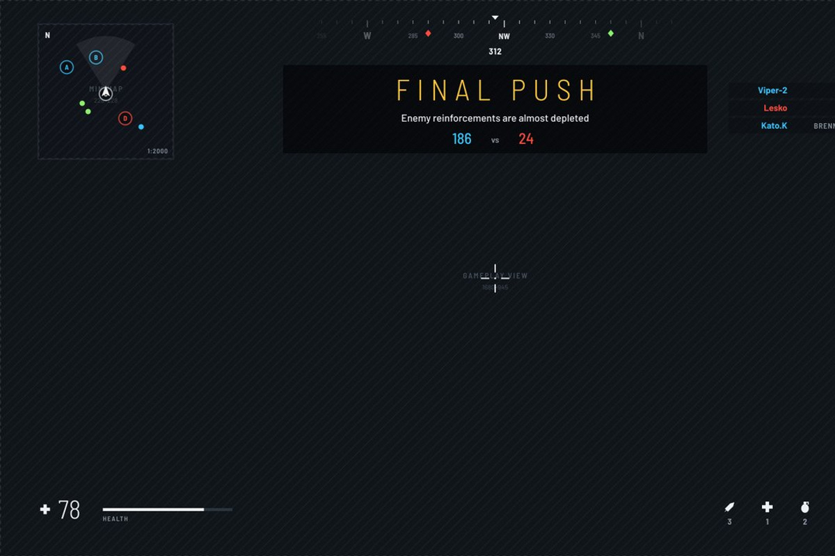 Military FPS Game 100 Screens, an UI Kit Template by pawellpi (Photo 54 of 116)