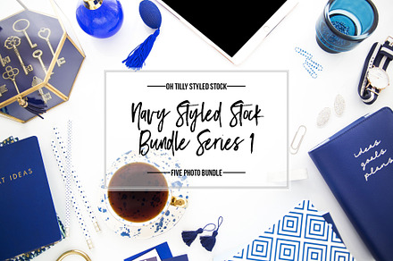 Blue & Navy Styled Office Bundle