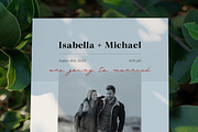 Minimalist Wedding Announcement Card, an Invitation Template by Filip Studio (Thumbnail 1 of 2)