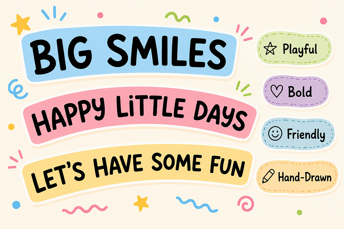 Tiny Chuckles – A Hand-Drawn Font, a Handwritten Font by Wow Magic (Photo 3 of 4)