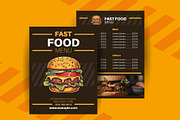 Fast Food Restaurant Menu, a Templates & Theme by studiogstock (Thumbnail 1 of 3)