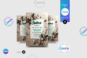Christmas Party Flyer Template, a Flyer Template by Aam360 (Thumbnail 1 of 3)