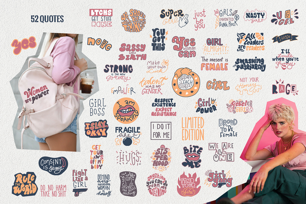 Girl Power Set, a Person Illustration by Kate Galunga Artstore (Photo 5 of 16)
