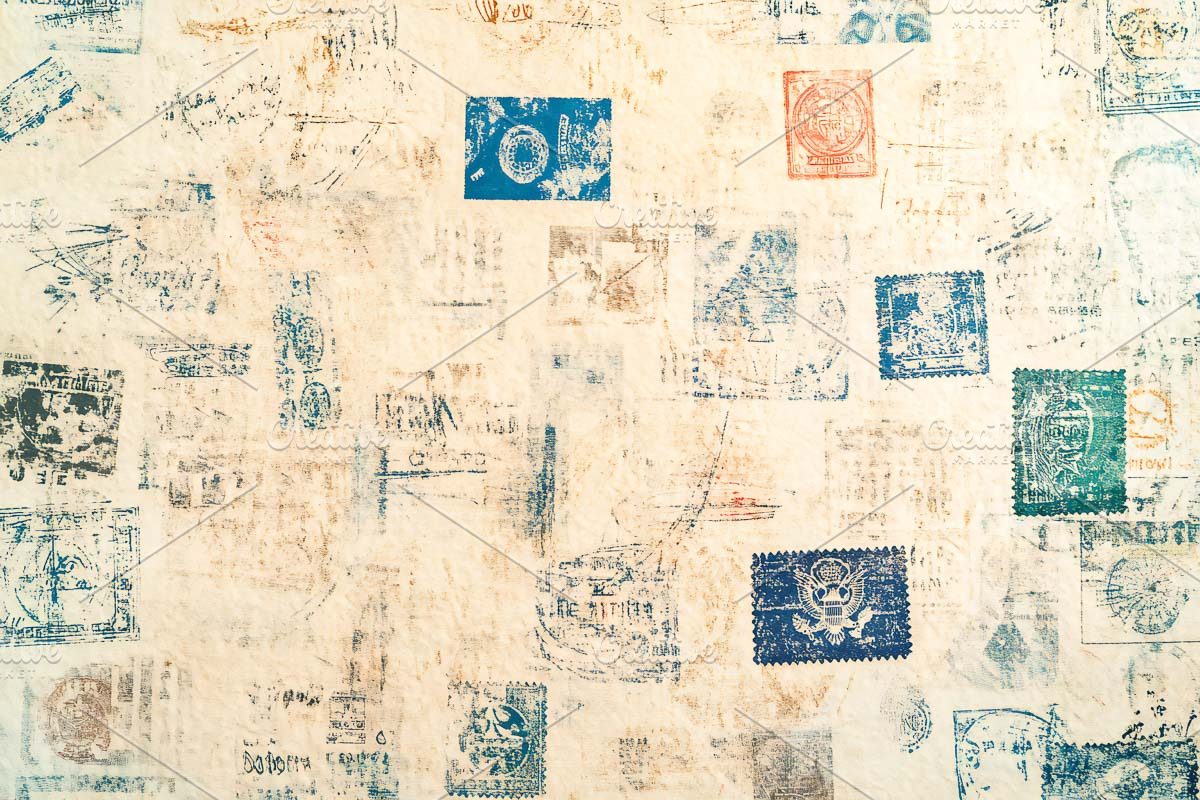 Passport Stamps on Digital Paper, a Texture Graphic by VetalStock (Photo 4 of 8)