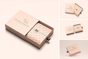 Gift Box Packaging Mockup