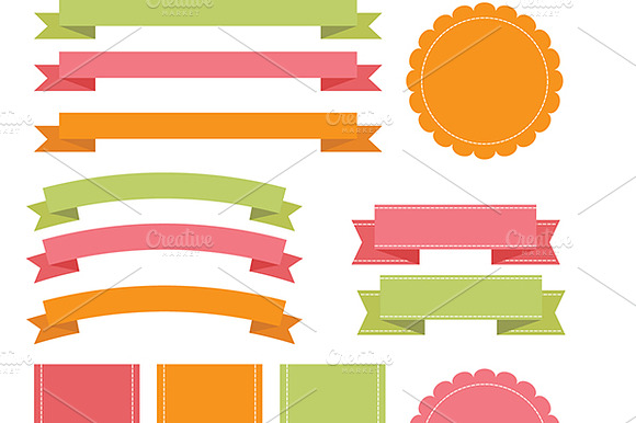Vector Banners, Ribbons & Badges preview 2
