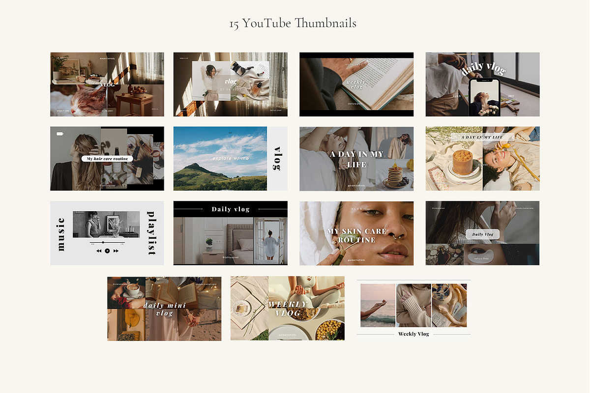 ASHILEA vol.2 YouTube Pack, a Social Media Template by Ashiya Pixel (Photo 2 of 7)