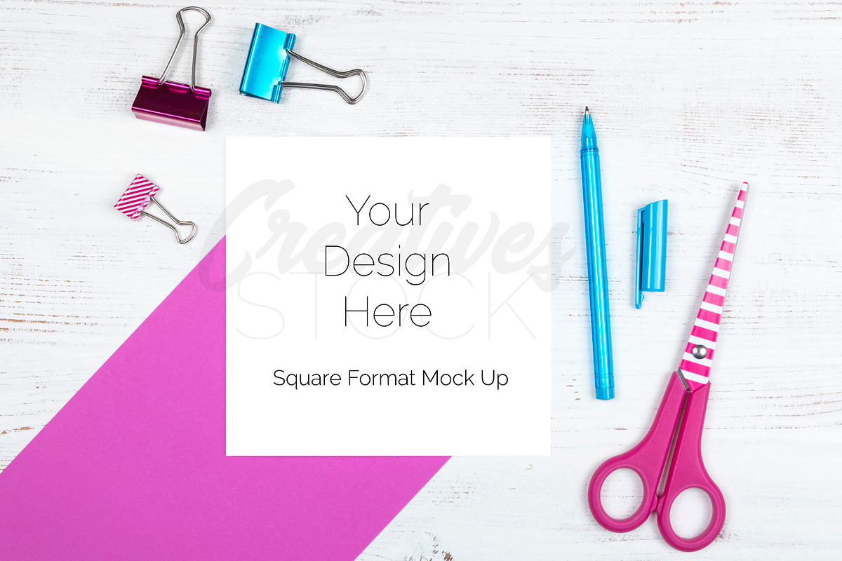 Square Card Bundle - 4 JPEG/PSD, a Print Template by Creatives STOCK (Photo 4 of 5)