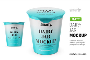 Yogurt Jar Mockup