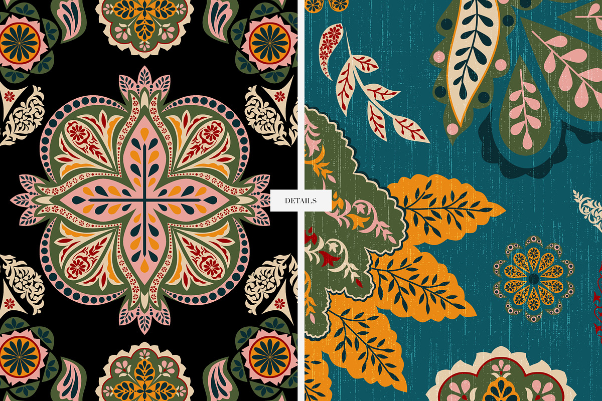 Gulkar | Seamless Print Pattern 2026, a Pattern Graphic by LEAFure