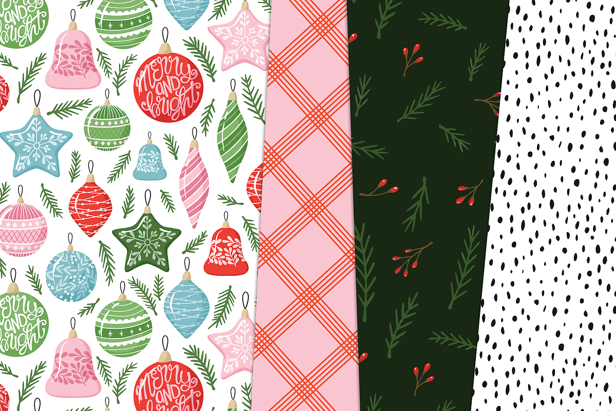 Seamless Christmas Digital Bundle, a Pattern Graphic by Paper Starr Studio (Photo 3 of 6)