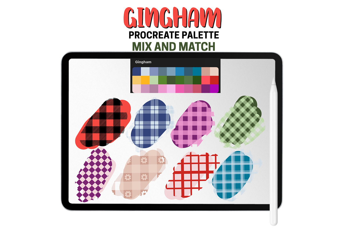 Gingham Procreate Pattern Brushes, a Brush Add-On by Brush Lab (Photo 8 of 8)
