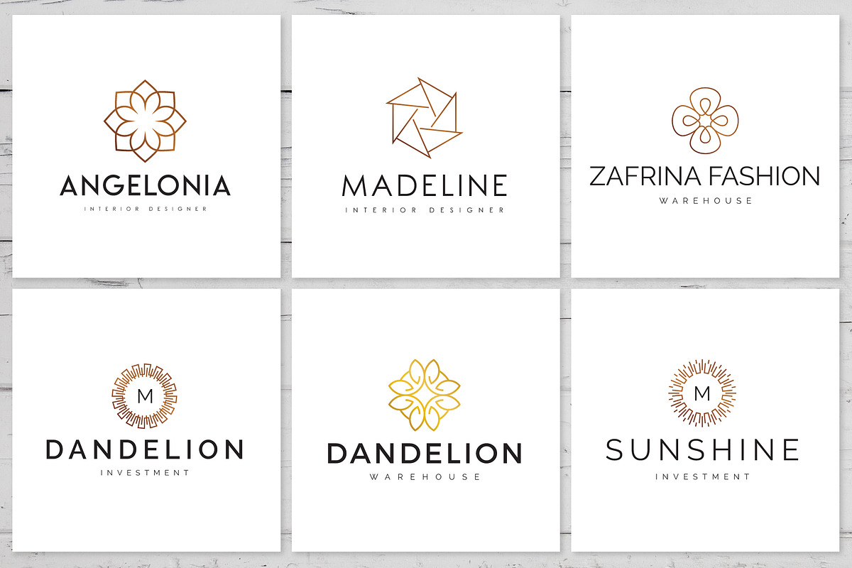 30 Geometric Linear Logo Pack, a Branding & Logo Template by XpertgraphicD (Photo 8 of 9)