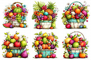 Summer Fruit Basket Clipart, an Illustration by Daily.Designs (Thumbnail 6 of 8)