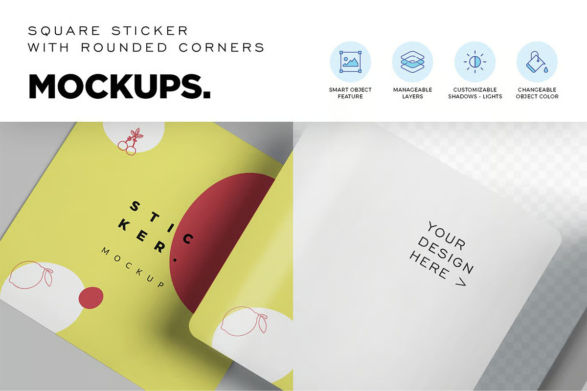 Sticker Mockup, a Packaging Mockup by megostudi0 (Photo 7 of 7)