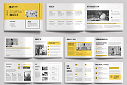 Company Profile Template Layout, a Brochure Template by MightyDesign (Thumbnail 1 of 9)