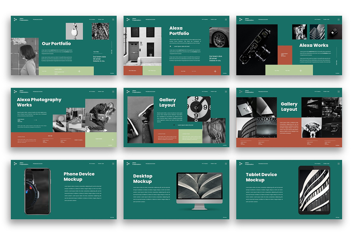 Alexa–Business Google Slide Template, a Presentation Template by kreatifreya (Photo 3 of 5)