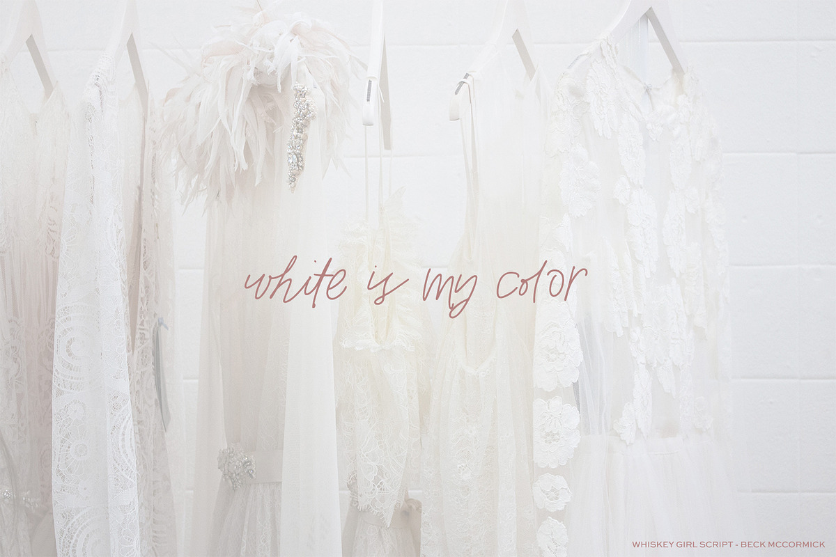 Whiskey Girl Script Font preview 8