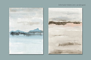 Minimalist Watercolor Landscapes, a Background Graphic by Marmoris.Arts (Thumbnail 4 of 23)