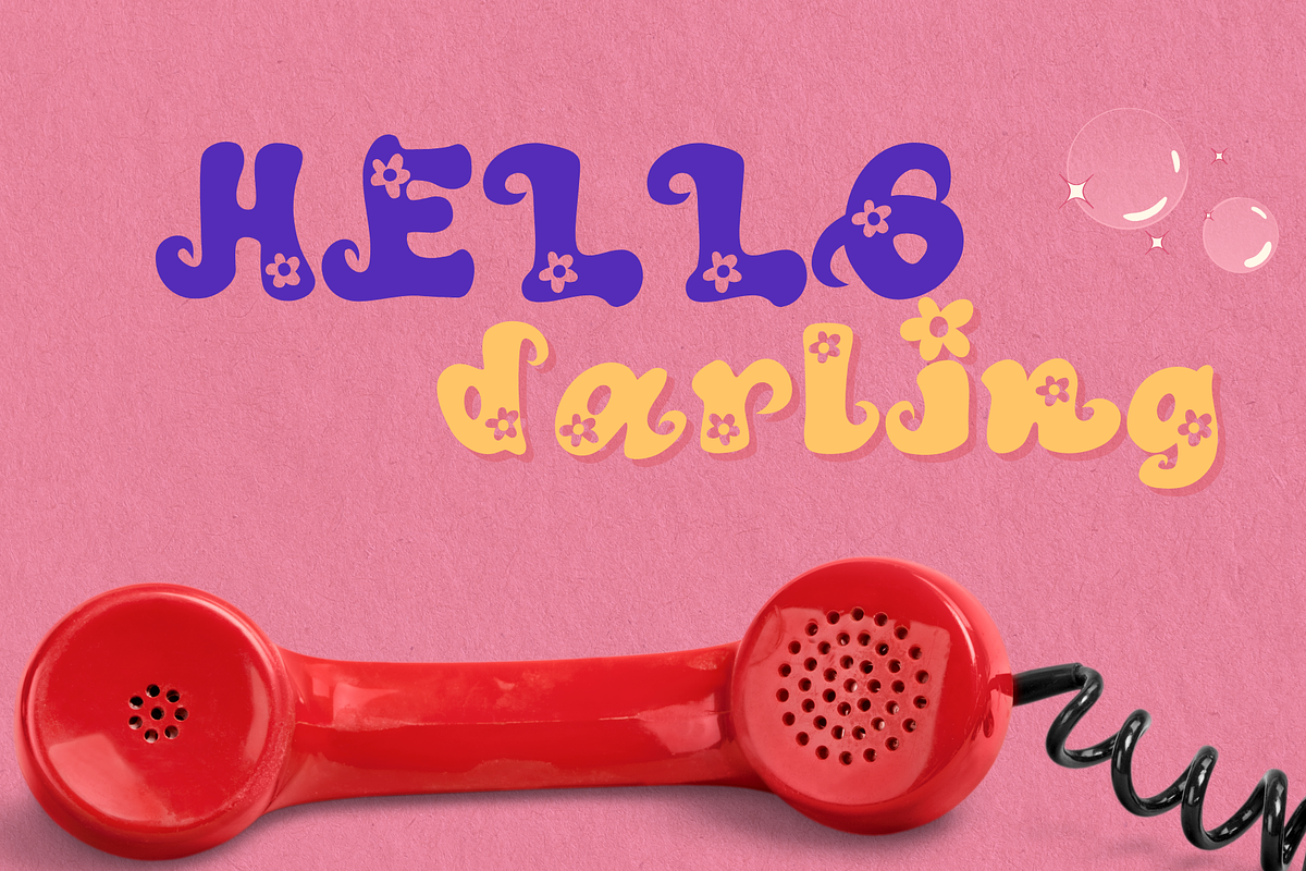 Beloved retro font, a Script Font by JJuta (Photo 2 of 6)