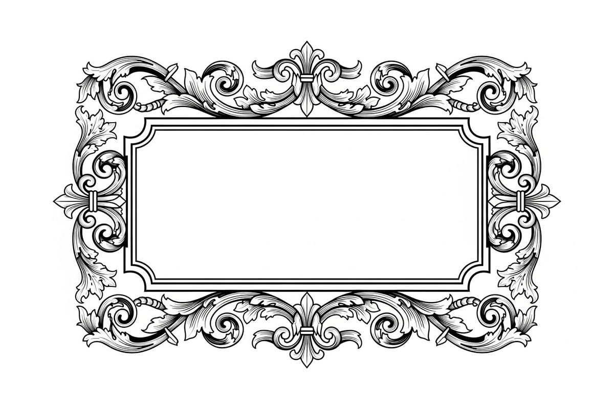Vintage Rectangle Frame SVG Bundle, an Illustration by Designs_River (Photo 4 of 31)