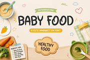 Baby Food – Cute Handwritten Font, a Handwritten Font by idealistudio (Thumbnail 1 of 6)