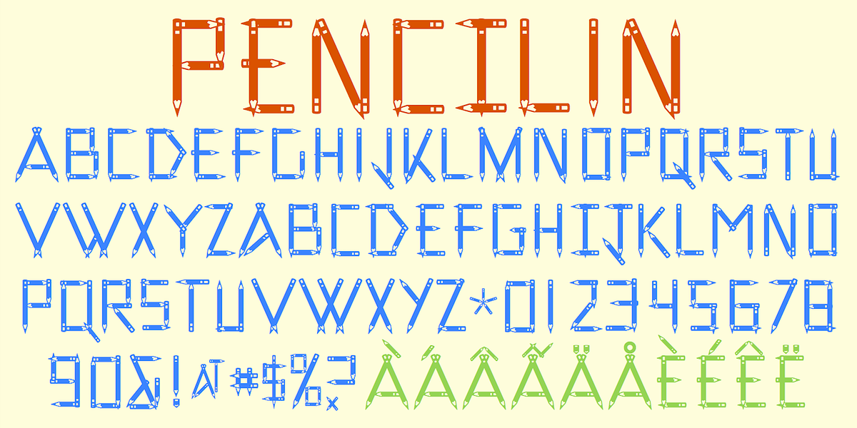 Pencil, a Font by Ingrimayne Type (Photo 4 of 6)