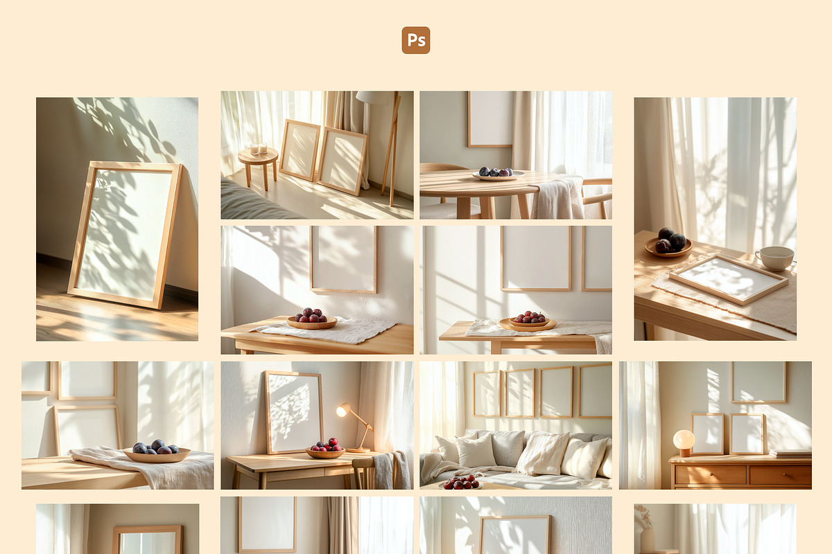 Simple interior. — 17 Frame mockup, a Household Mockup by Trissa (Photo 7 of 7)
