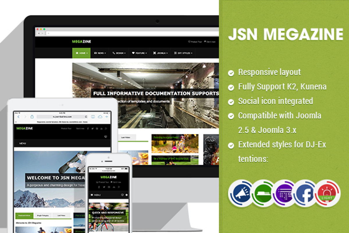 JSN Megazine-Great Magazine Template, a Websites & App Template by JoomlaShine (Photo 1 of 4)