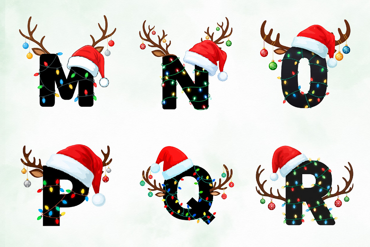Christmas Alphabet Png Clipart, an Illustration by Creative Art (Photo 3 of 10)