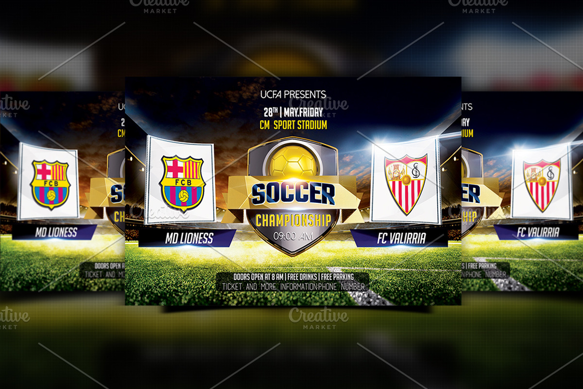 Soccer Flyers Bundle 10 in 1, a Flyer Template by Basez Flyers (Photo 11 of 11)