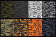 Vector Tiger Camo Seamless Patterns, a Background Graphic by Template Haven (Thumbnail 2 of 2)