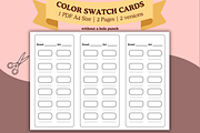 COLOR SWATCH CARD SHEET PDF PNG, a Decorative Illustration by Vachira Digital Studio (Thumbnail 3 of 4)