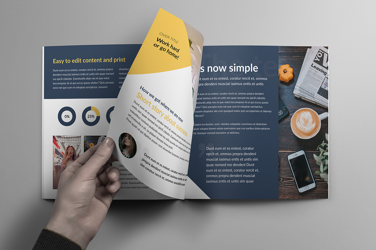 Modern Square Business Brochure, a Brochure Template by Print design (Photo 6 of 8)
