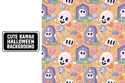 Cute Kawaii Halloween Background, a Background Graphic by Coco Bloom (Thumbnail 2 of 8)