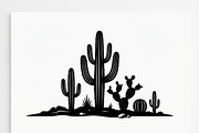 60 Desert Cactus Floral Silhouette, a Seasonal Illustration by Amazin_art (Thumbnail 18 of 24)