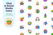 Chat and Social Media Icons, an Emoji Icon by Creative Stall (Thumbnail 1 of 7)