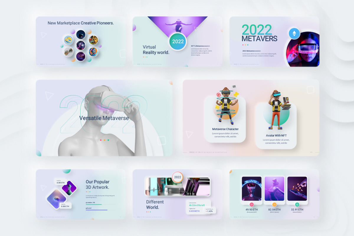 Neumorphic Style 2021 Powerpoint, a Presentation Template by Brandearth RRGraph (Photo 16 of 30)