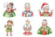 Funny Old Lady Christma, an Illustration by Design Market (Thumbnail 3 of 3)