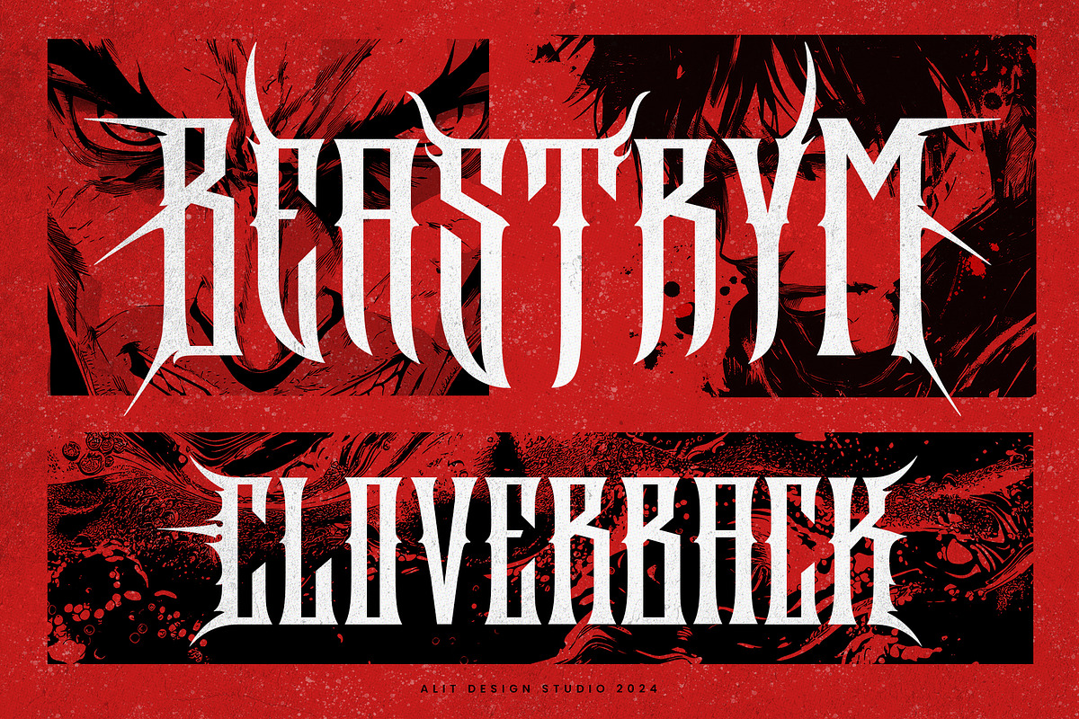 Rockakura typeface, a Blackletter Font by alit design (Photo 9 of 17)
