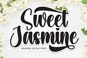 Sweet Jasmine | Script Font, a Handwritten Font by Scratchones (Thumbnail 1 of 9)