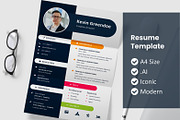 Jhony Resume Template, a Resume Template by rivatxfz (Thumbnail 1 of 2)