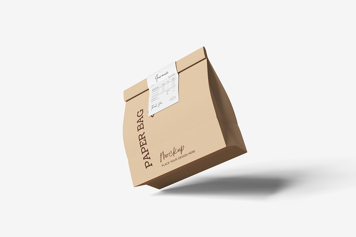 Paper Bag Mockup, a Packaging Mockup by Indah (Photo 4 of 6)