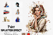 Paint Splatter Effect Ps Action, an Action Add-On by Studio Retouch (Thumbnail 1 of 17)