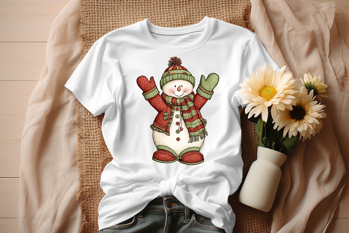 New Year Snowman Clipart Bundle, an Illustration by Craft Nest (Photo 4 of 8)