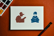 11 Boy Reading Book on The Floor, an Illustration by jongcreative (Thumbnail 4 of 4)