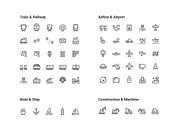 1500 Line Icons Pack, an Outline Icon by WORAKAMON Design Studio (Thumbnail 6 of 18)